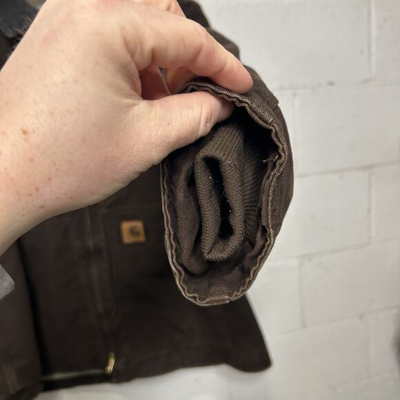 Vintage Carhartt Sherpa-Lined Ridge Jacket “Dark Brown” C61 - Picture 10 of 13